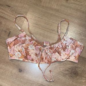 Floral bikini top